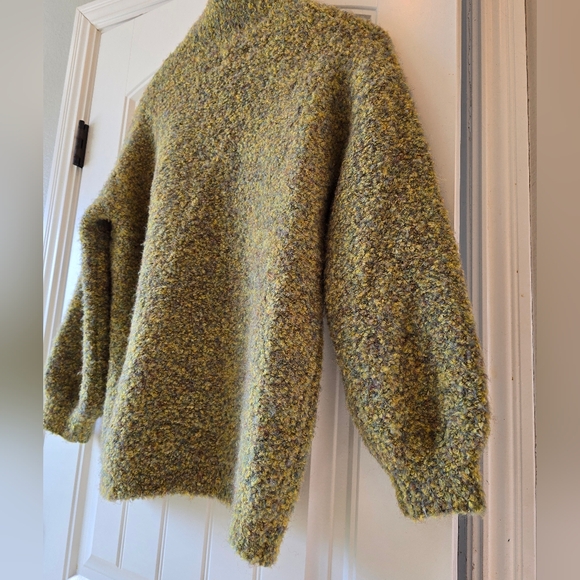 FRNCH Paris Multicolor Bouclé Mock Neck Sweater Size M - Picture 8 of 13